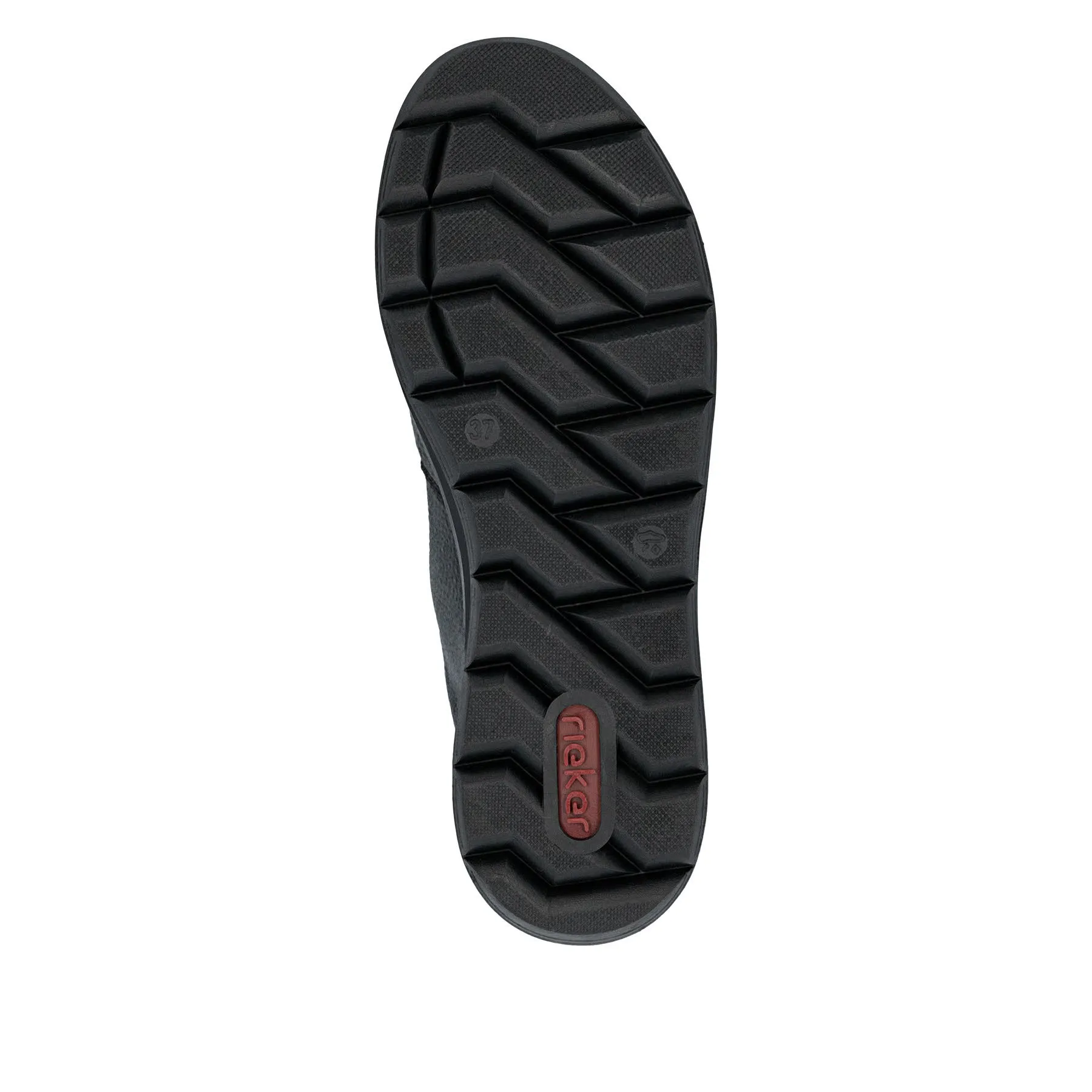 Rieker Damen Kurzstiefel schwarz mit Leo-Optik