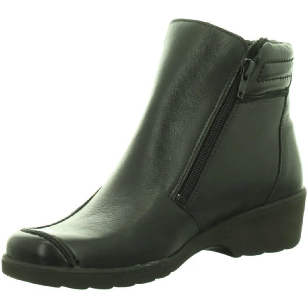 Longo Stiefelette Damen Stiefel Winterstiefelette Slipper Outdoor schwarz NEU