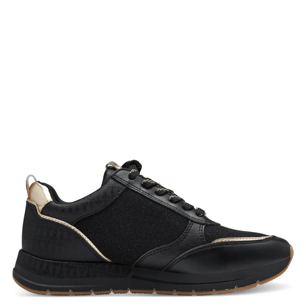 Tamaris Damen Lace-up Halbschuhe Sneaker schwarz