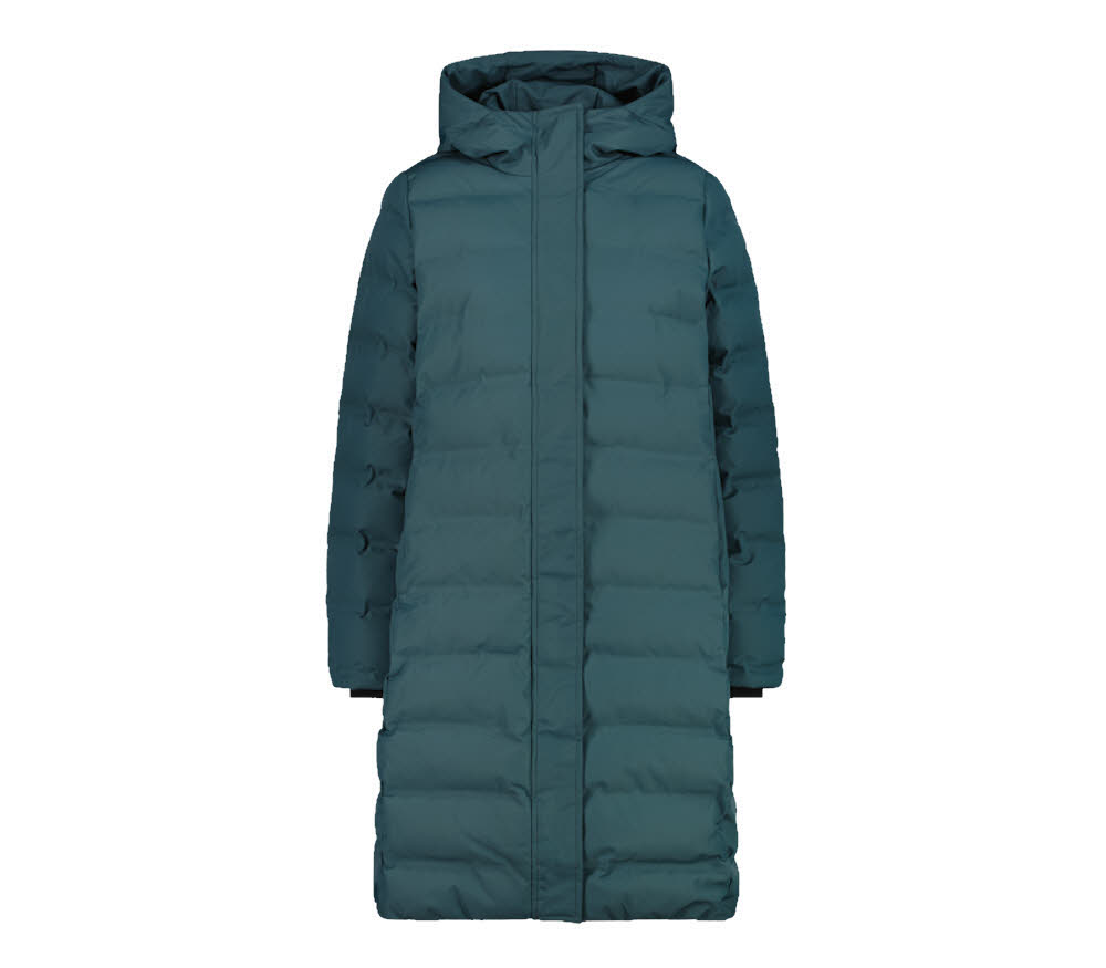 CMP WOMAN COAT FIX HOOD Damen Wintermantel blau