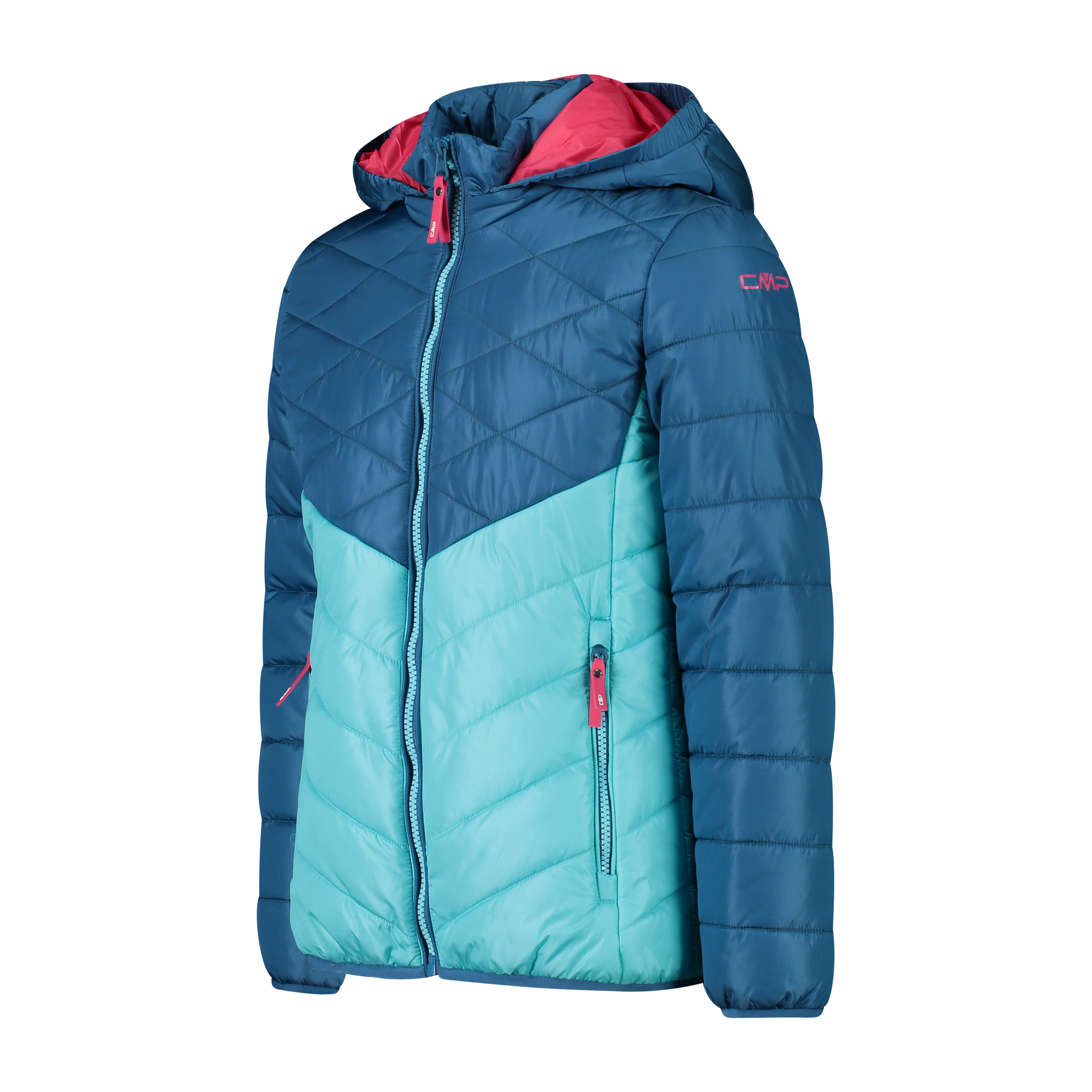 CMP Steppjacke Kinder mit Kapuze Outdoor Sport Mädchen blau NEU