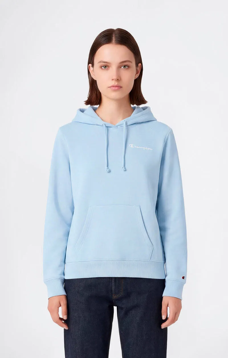 Champion HOODED SWEATSHIRT Damen Hoddie Kapuzenpullover hellblau
