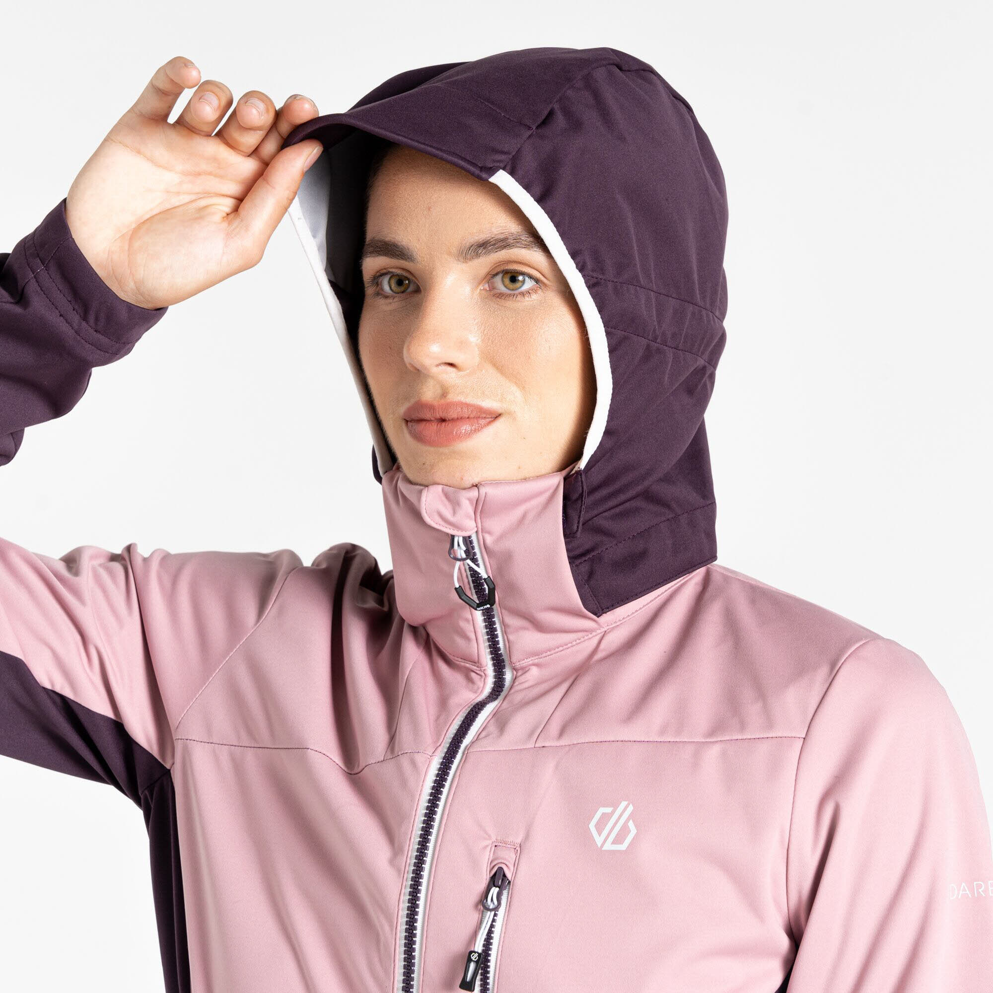 DARE 2B Damen Lexan II Softshelljacke Kapuzenjacke rosa dunkellila