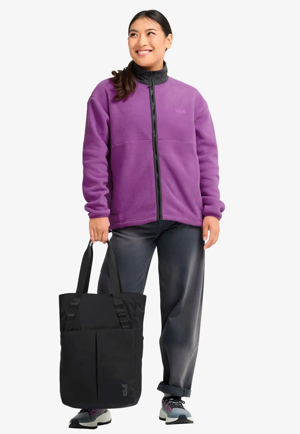 Jack Wolfskin ZOYA 2IN1 TOTE Damen Alltagstasche Umhängetasche schwarz