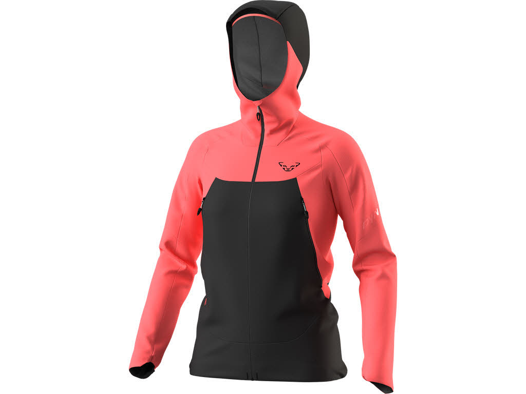 Dynafit Transalper Gore-Tex Jacke Regenjacke Damen rotpink dunkelgrau