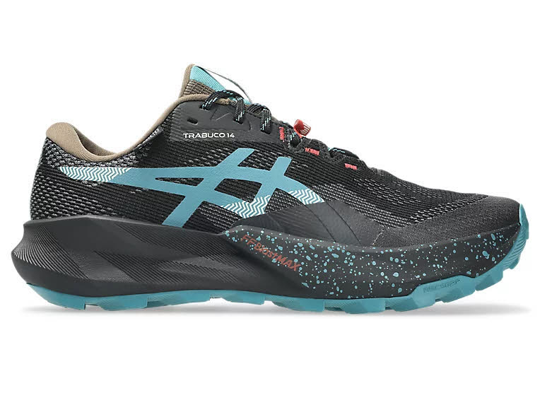Asics TRABUCO 14 GTX Herren Trailrunning-Schuhe Laufschuhe black/misty pine