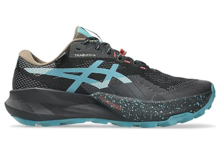 Asics TRABUCO 14 GTX Herren Trailrunning-Schuhe Laufschuhe black/misty pine