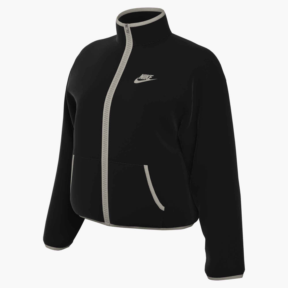 Nike Sportswear Club Fleece Damen Trainingsjacke Sportjacke schwarz