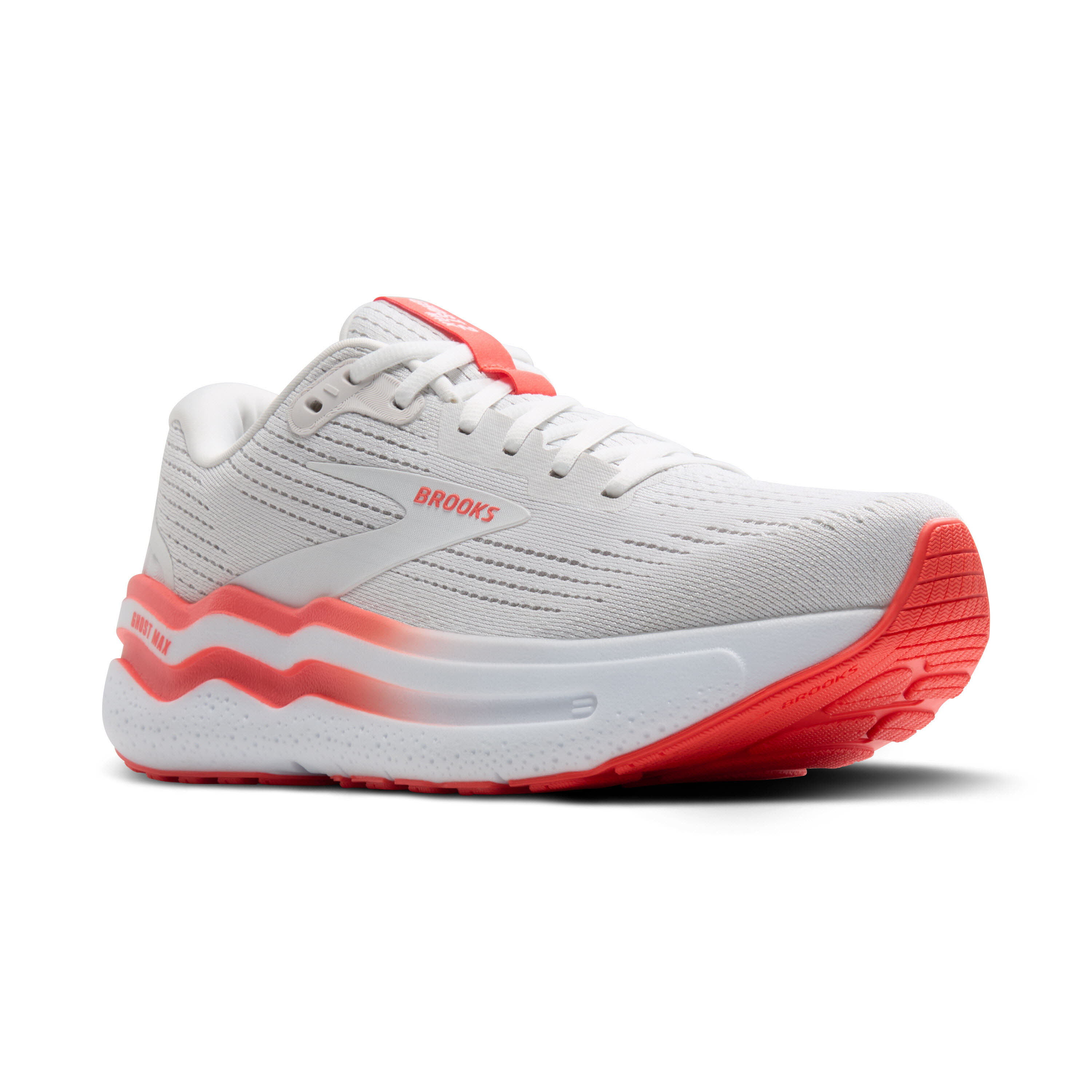 Brooks Ghost Max 2 Laufschuh Joggingschuh Damen weiß orange