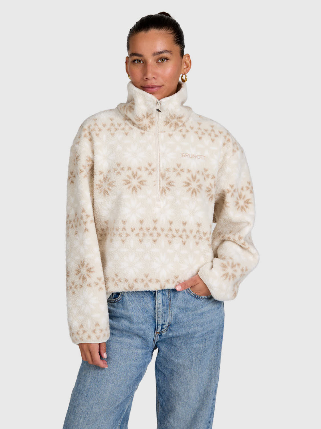 BRUNOTTI DA Rezan Urban Fleece Damen Fleecepulli grau