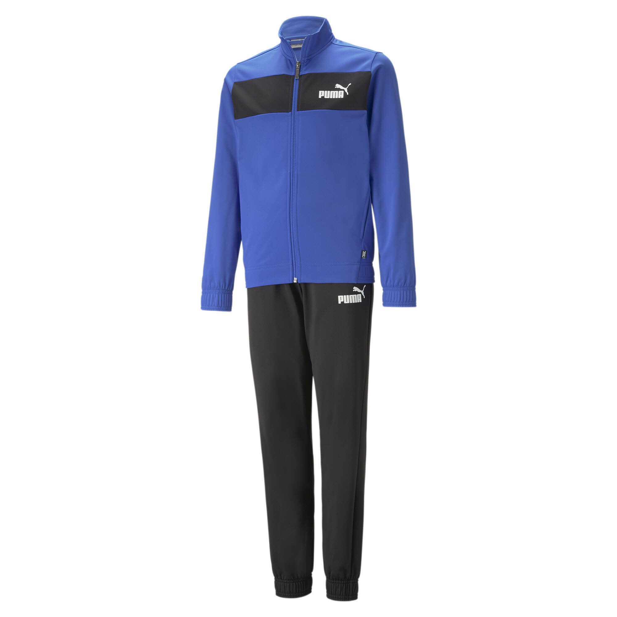 Puma Poly Suit cl B Jungen Sportanzug Jogginganzug blau