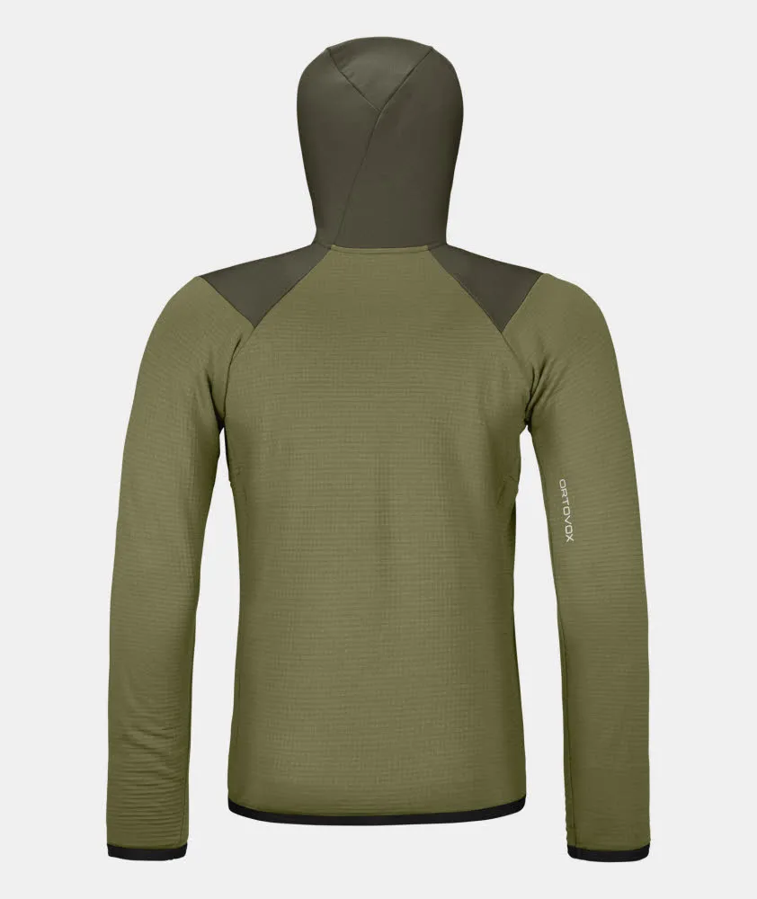 Ortovox FLEECE GRID HOODY Fleecejacke Herren grün