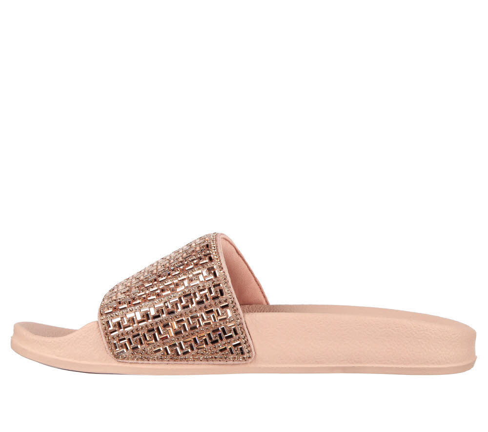 Skechers POP UPS - NEW SPARK Damen Sandalen rosa/gold