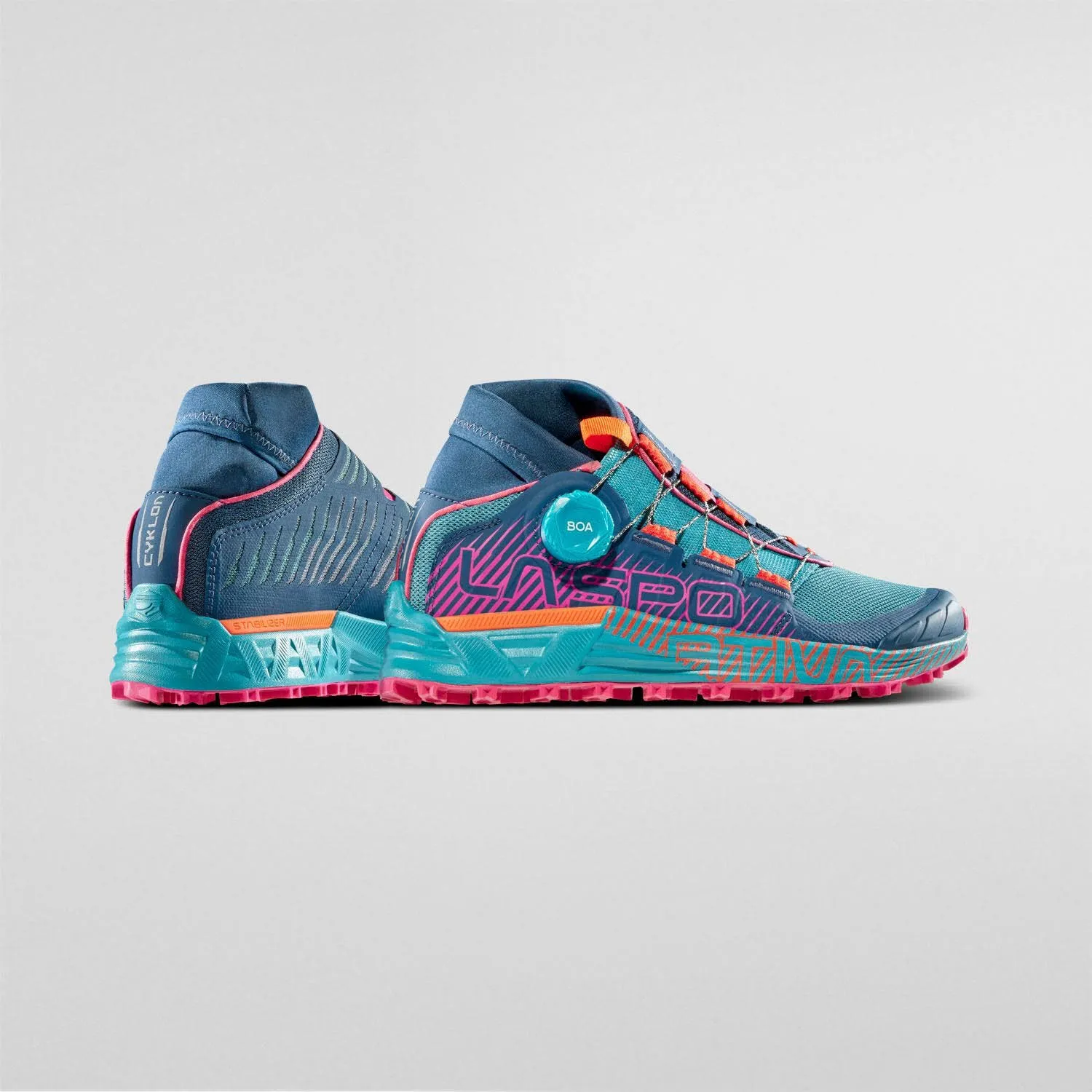 La Sportiva CYKLON Damen Trailrunning-Schuhe Laufschuhe blau/pink