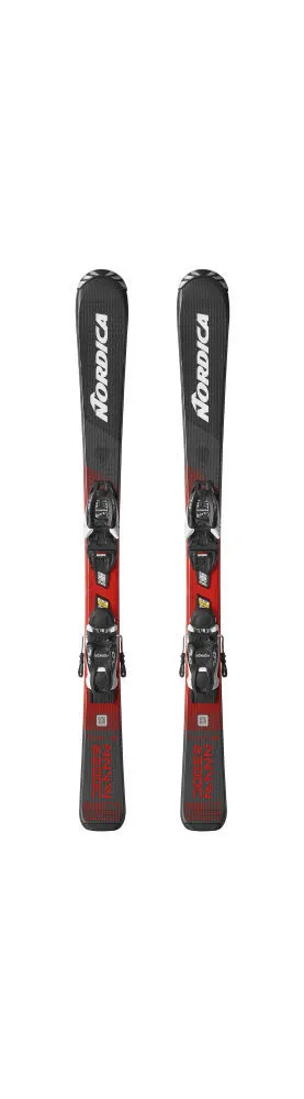 Nordica Team Jr. 2025/26 Kinder- & Jugendskiset inkl. Bindung schwarz/rot