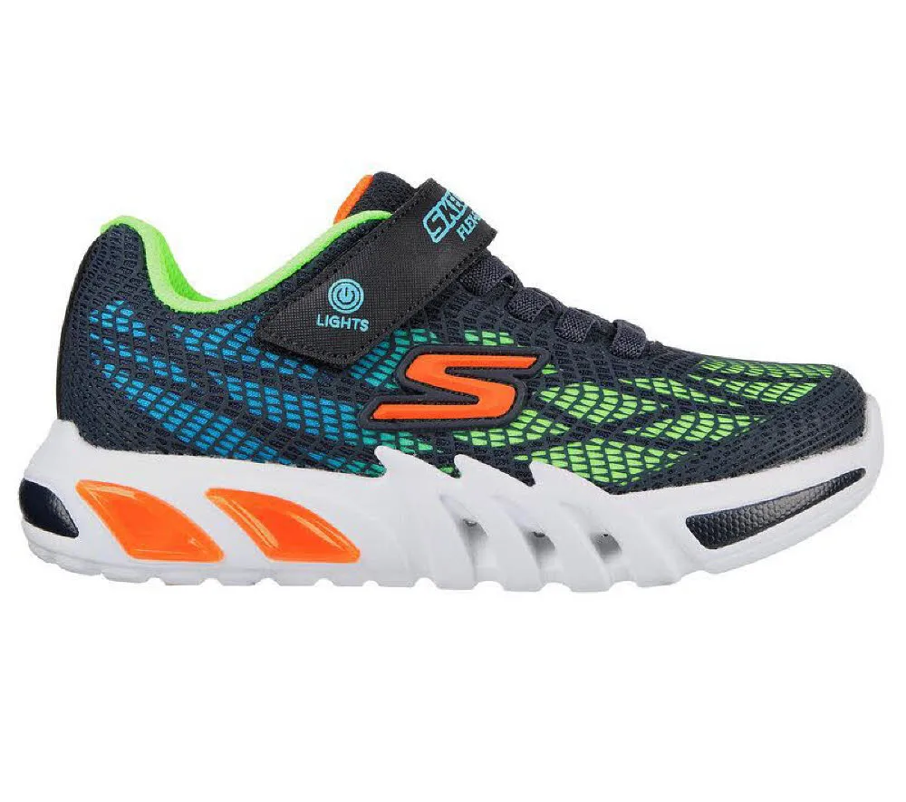 Skechers Flex-Glow-Elite Vorlo Sneaker Kinder blau grün NEU