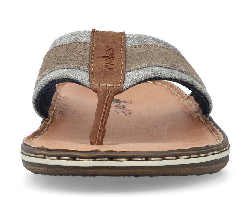 Rieker Herren Flip Flops Zehentrenner braun