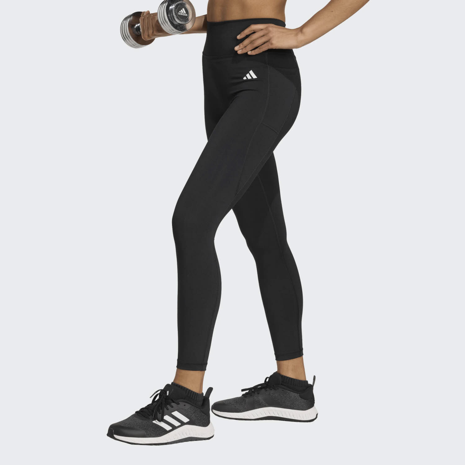 adidas Optime Essentials Workout Damen Leggings Sporthose schwarz