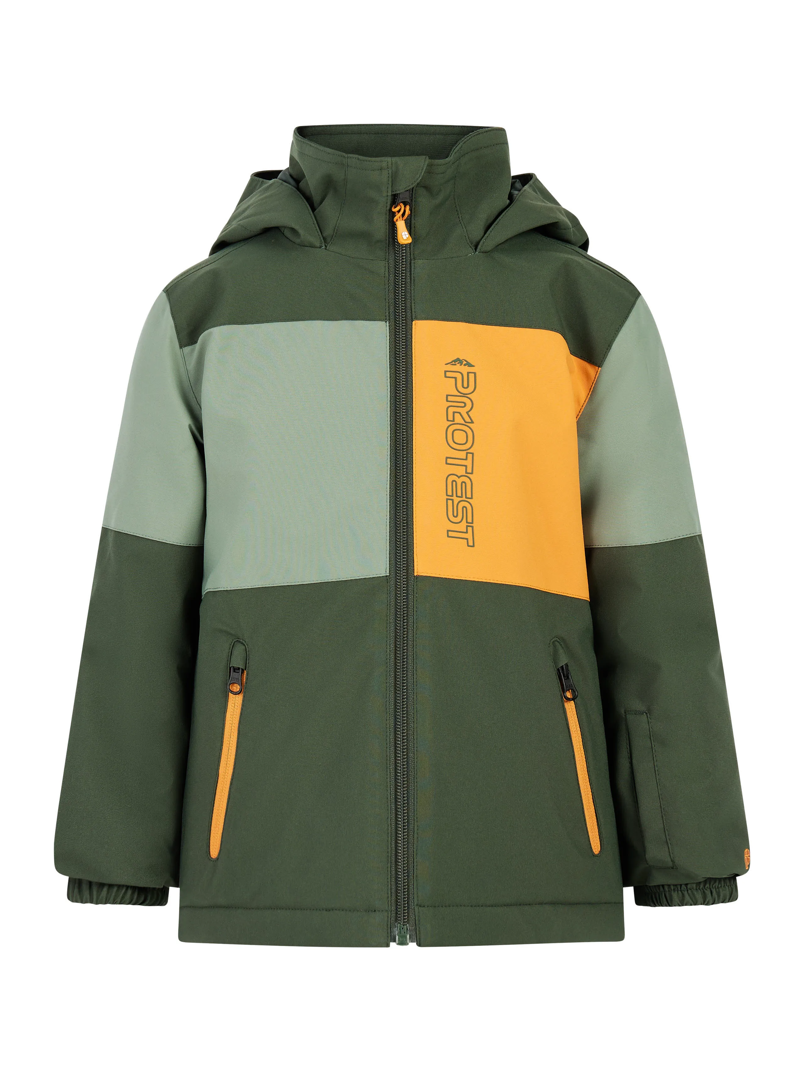 Protest Skijacke Winterjacke Jungen grün