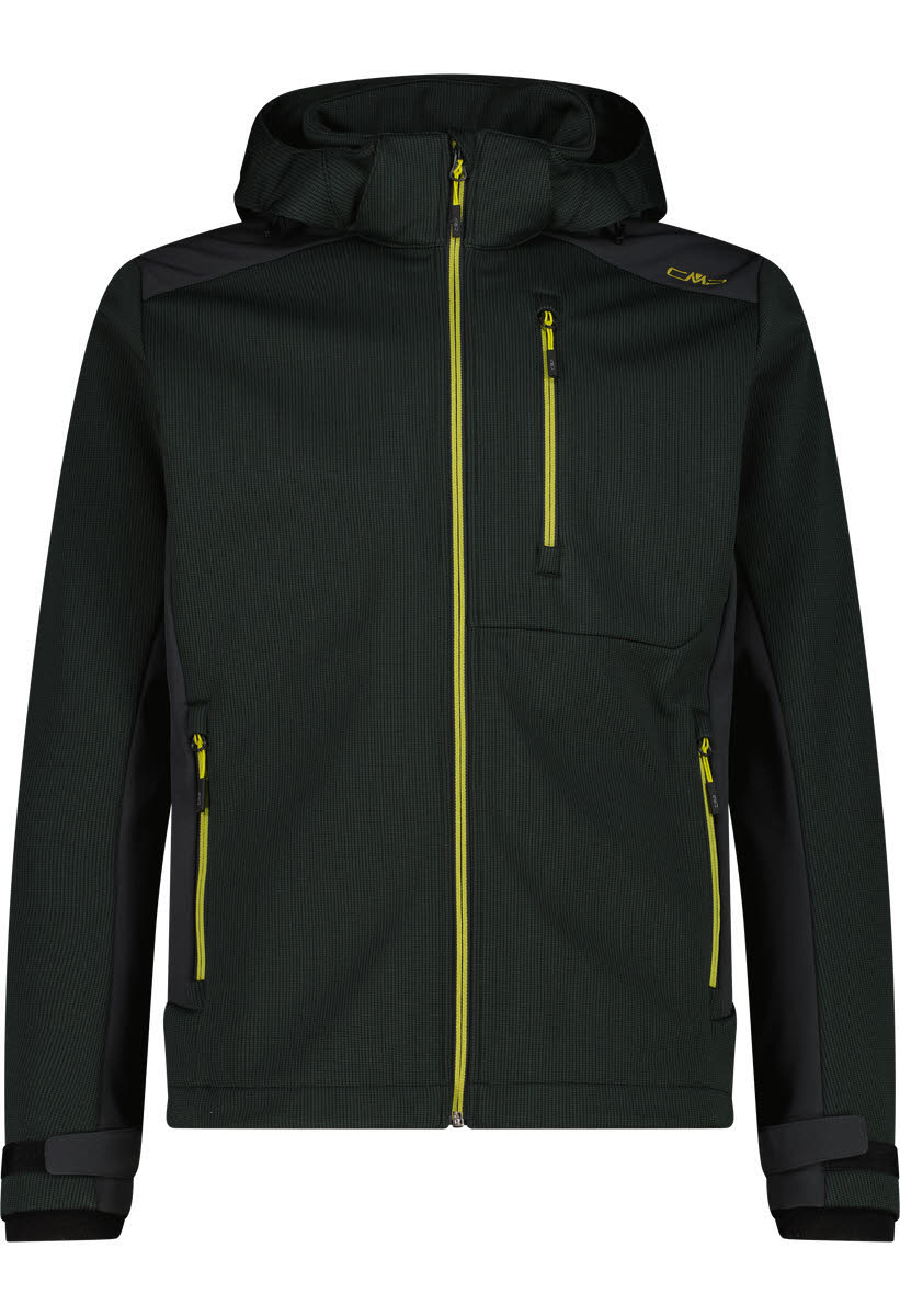 CMP MAN JACKET ZIP HOOD Herren Funktionsjacke Winterjacke schwarz