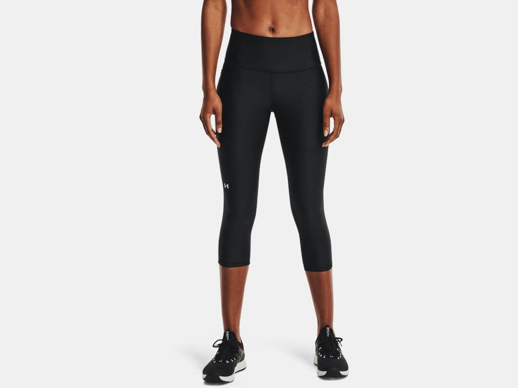 Under Armour Hi-Rise Capri 3/4 Damen Leggings Sporttights schwarz NEU