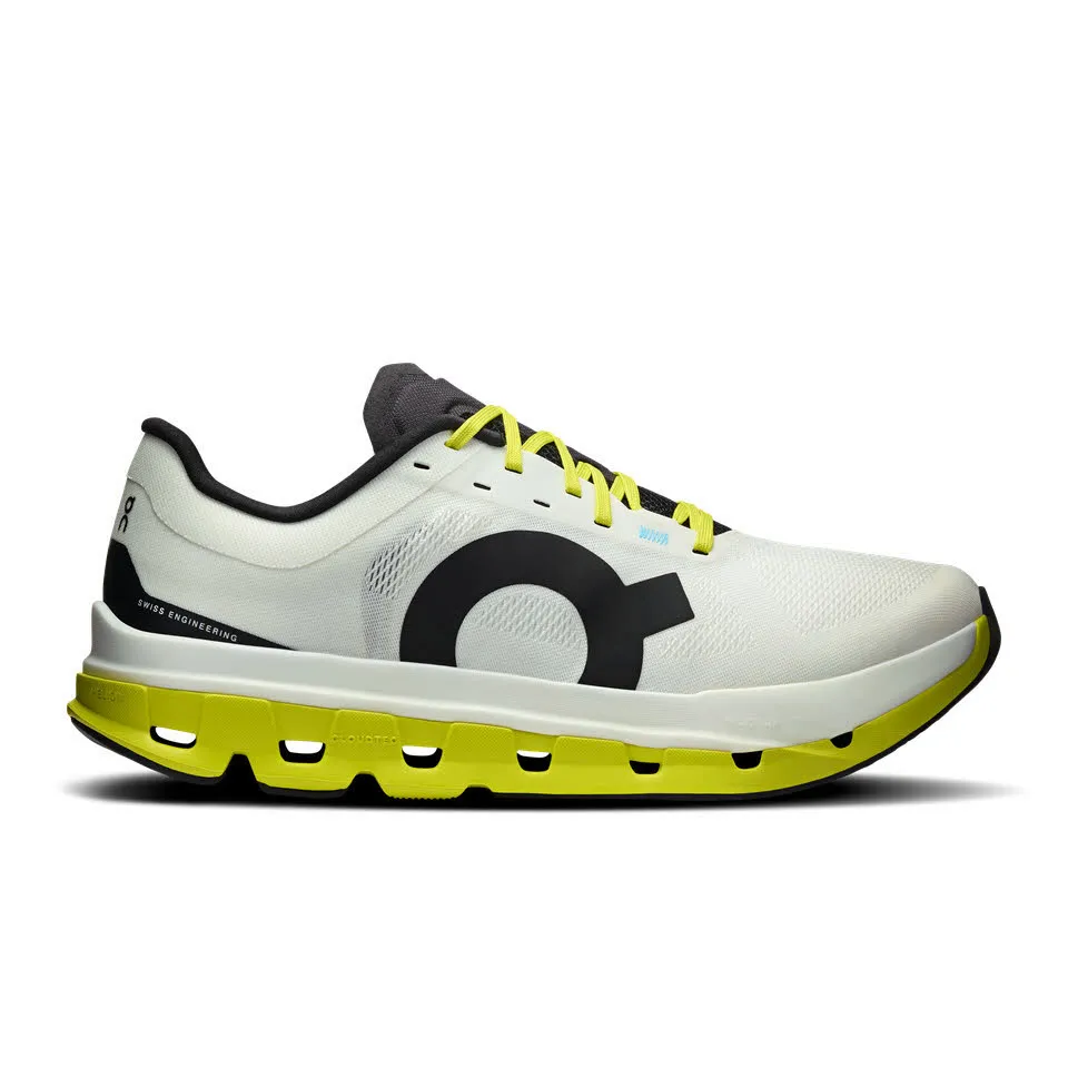 ON Cloudflow 5 Herren Sneaker Joggingschuhe Laufschuhe white/lime