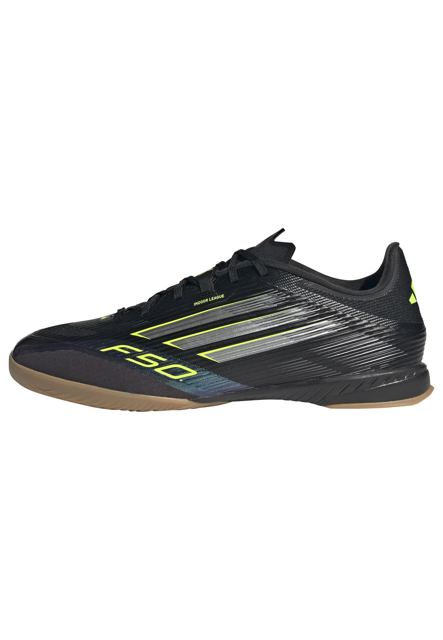 adidas F50 LEAGUE IN Unisex Fußballschuhe Hallenschuhe cblack/ironmt/luclem