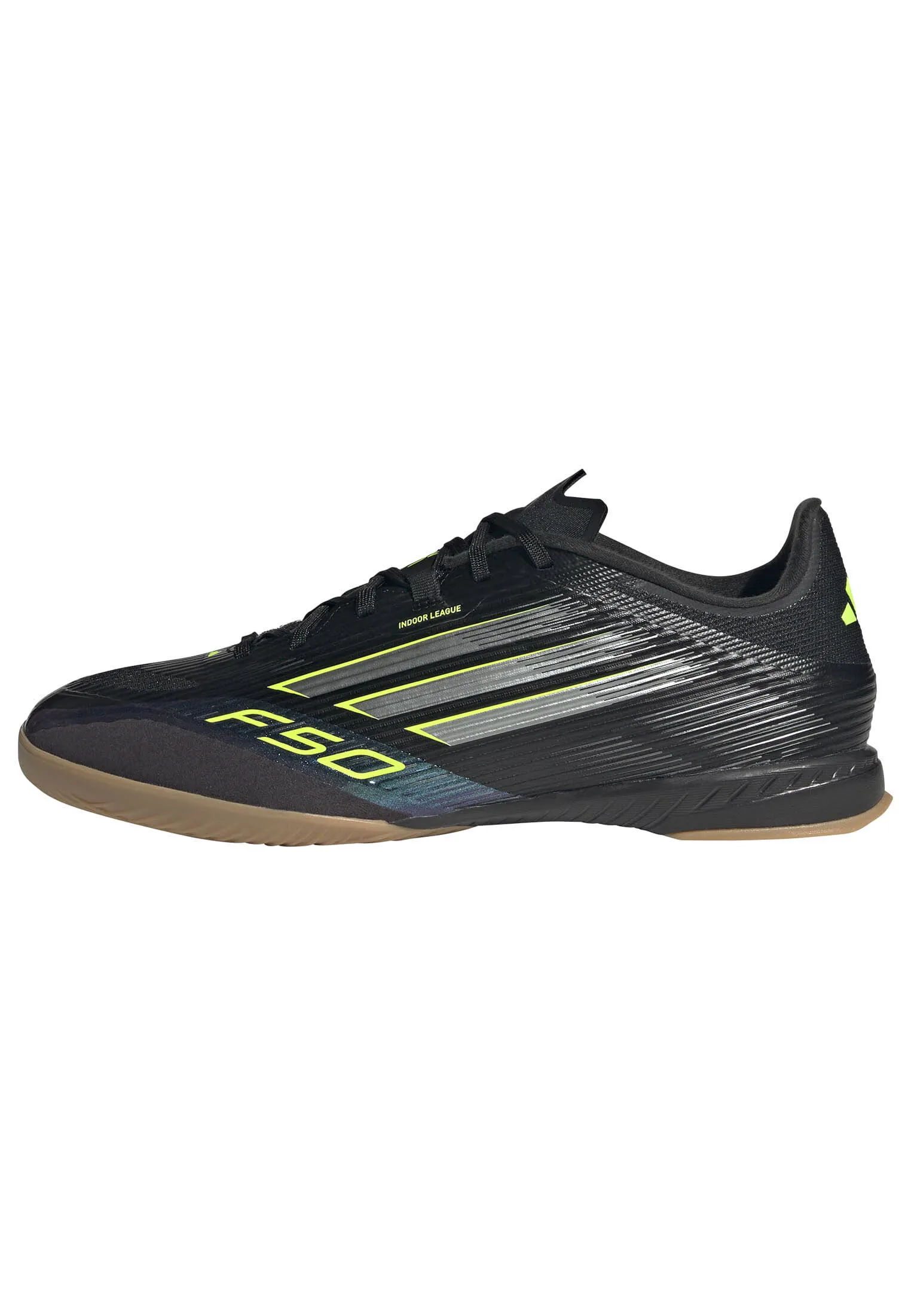 adidas F50 LEAGUE IN Unisex Fußballschuhe Hallenschuhe cblack/ironmt/luclem