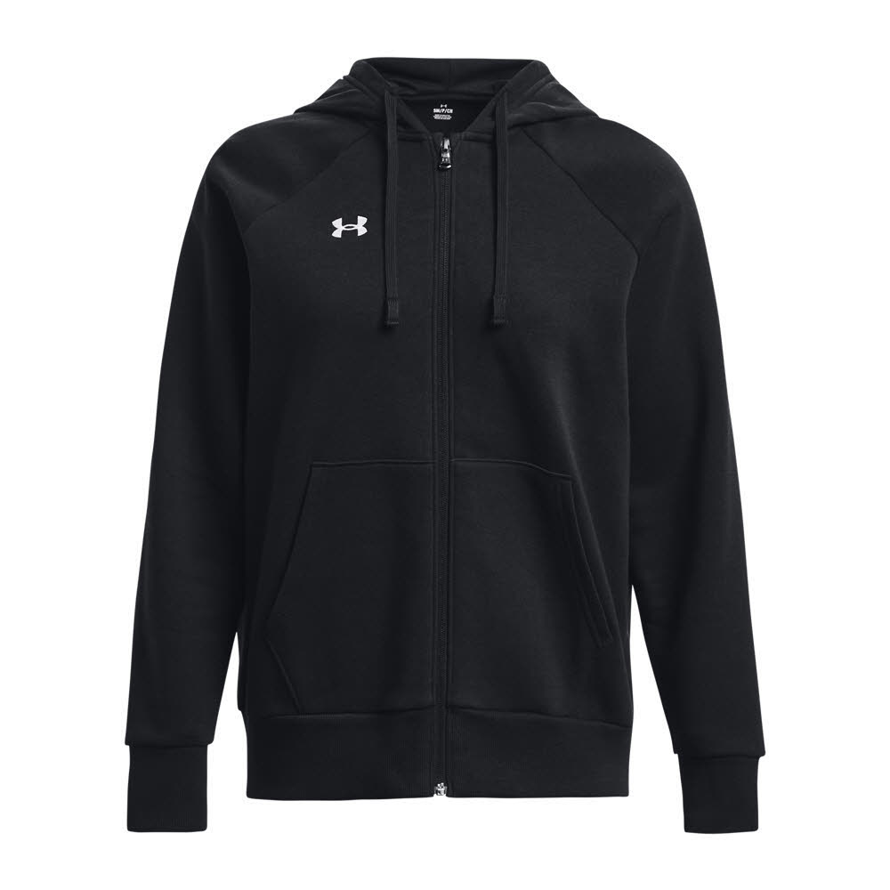 Under Armour UA RIVAL FLEECE FZ HOODIE Damen Kapuzenjacke Zip-Jacke schwarz
