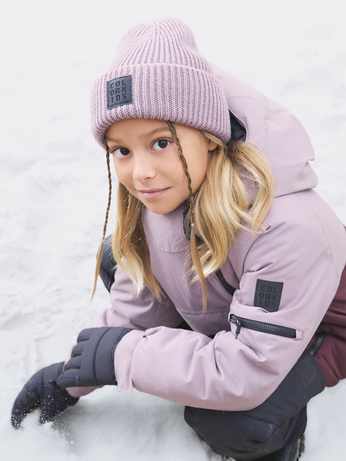 Color Kids Jr. Ski Jacket Mädchen Skijacke Winterjacke toadstool