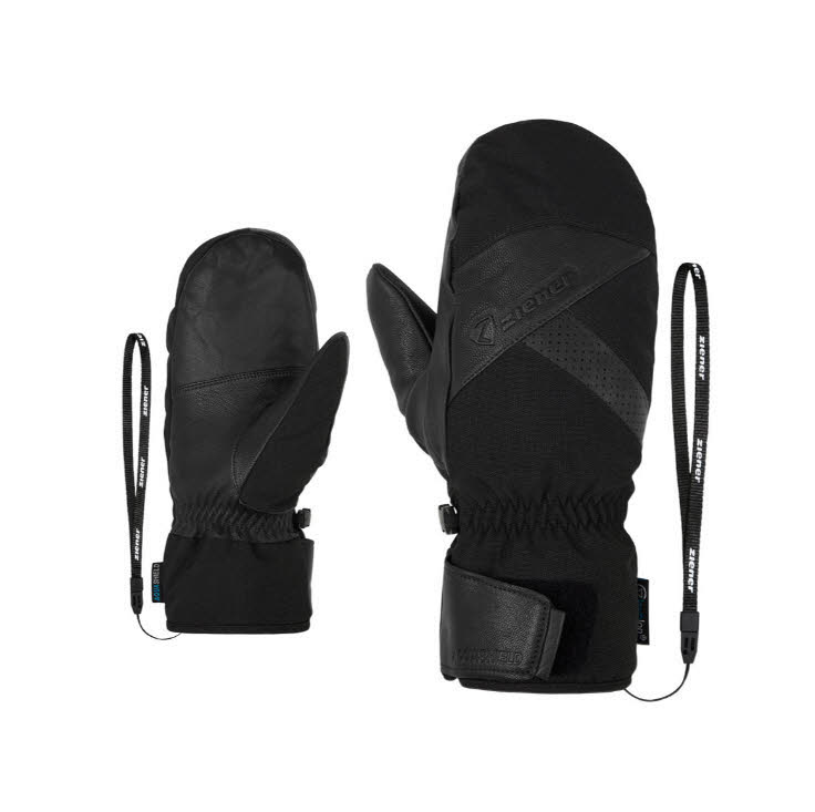 Ziener GETTERO AS® AW MITTEN Ski Alpin Handschuh Fäustling Herren schwarz