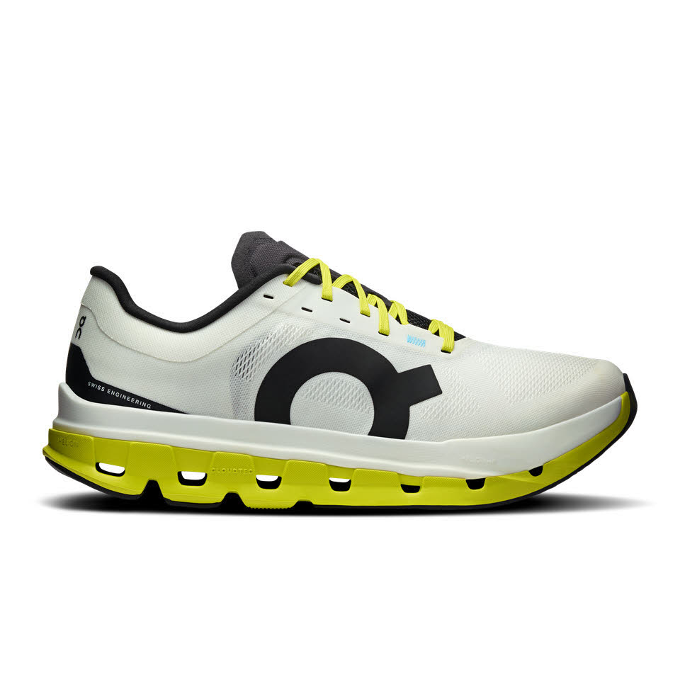 ON Cloudflow 5 Herren Sneaker Joggingschuhe Laufschuhe white/lime