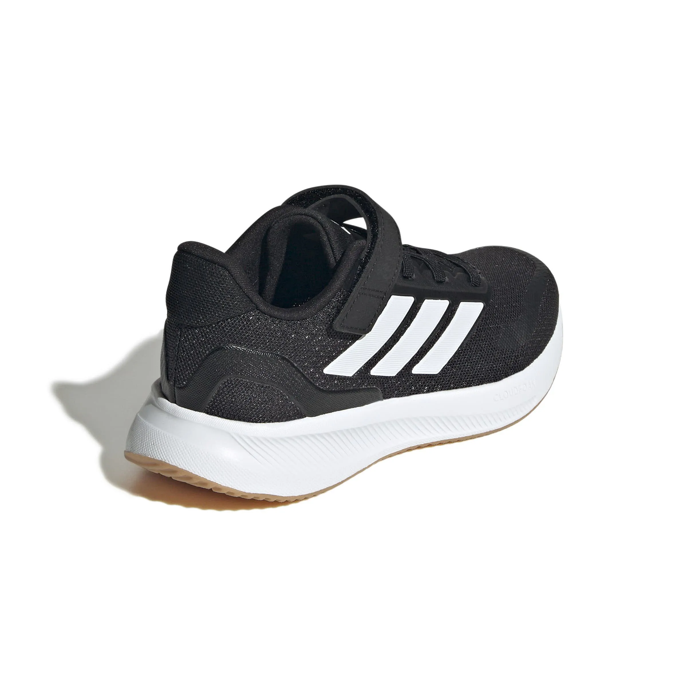 adidas RUNFALCON 5 EL C Kinder Sneaker Low sportlich Freizeitschuhe schwarz/weiß
