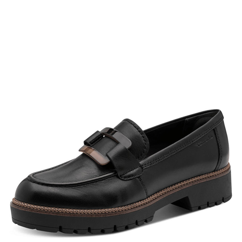 Tamaris Damen Slipper Halbschuhe schwarz
