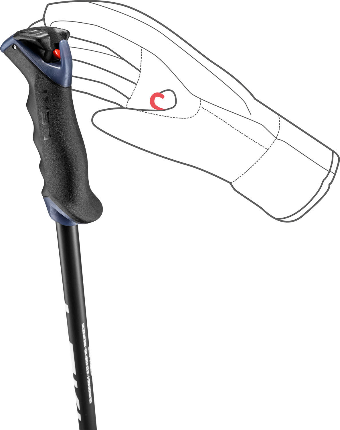 Leki Voltec Lite TR Unisex Skistöcke Ski Poles schwarz/grau