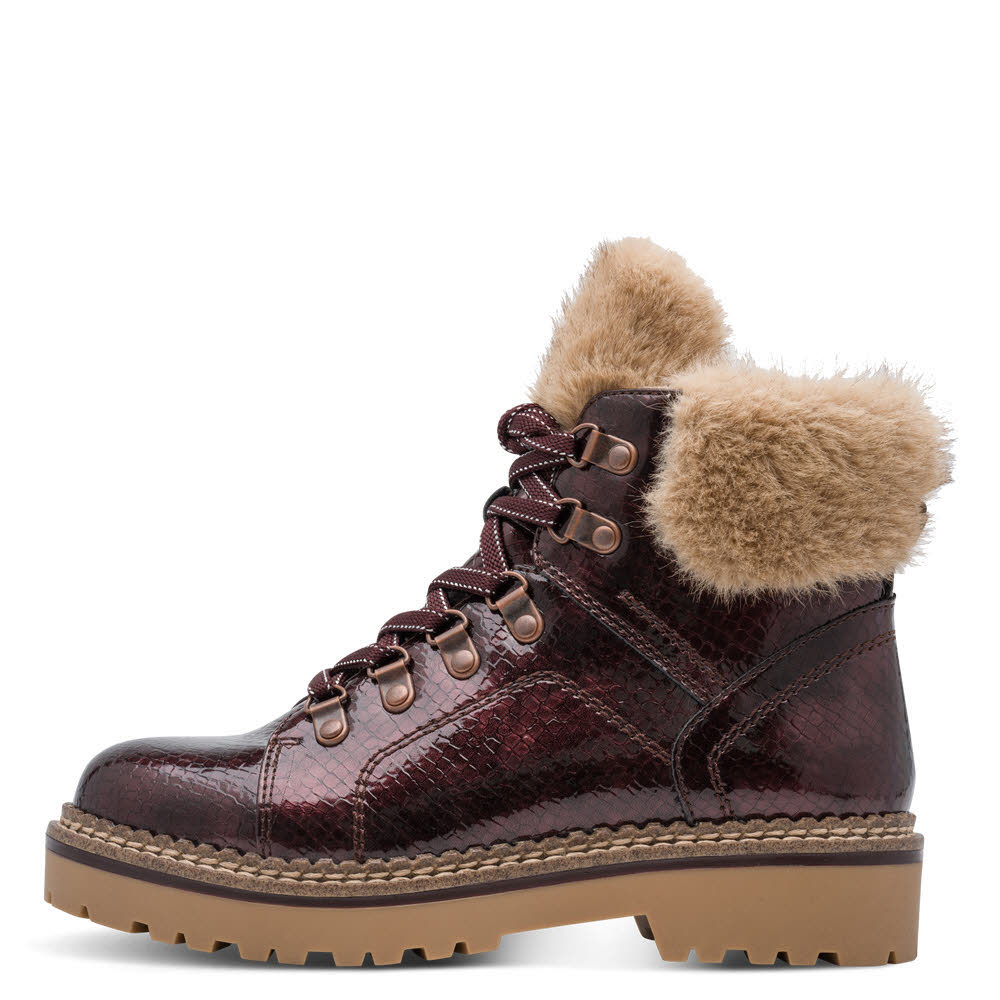 Tamaris Damen Stiefelette Winterstiefel rot