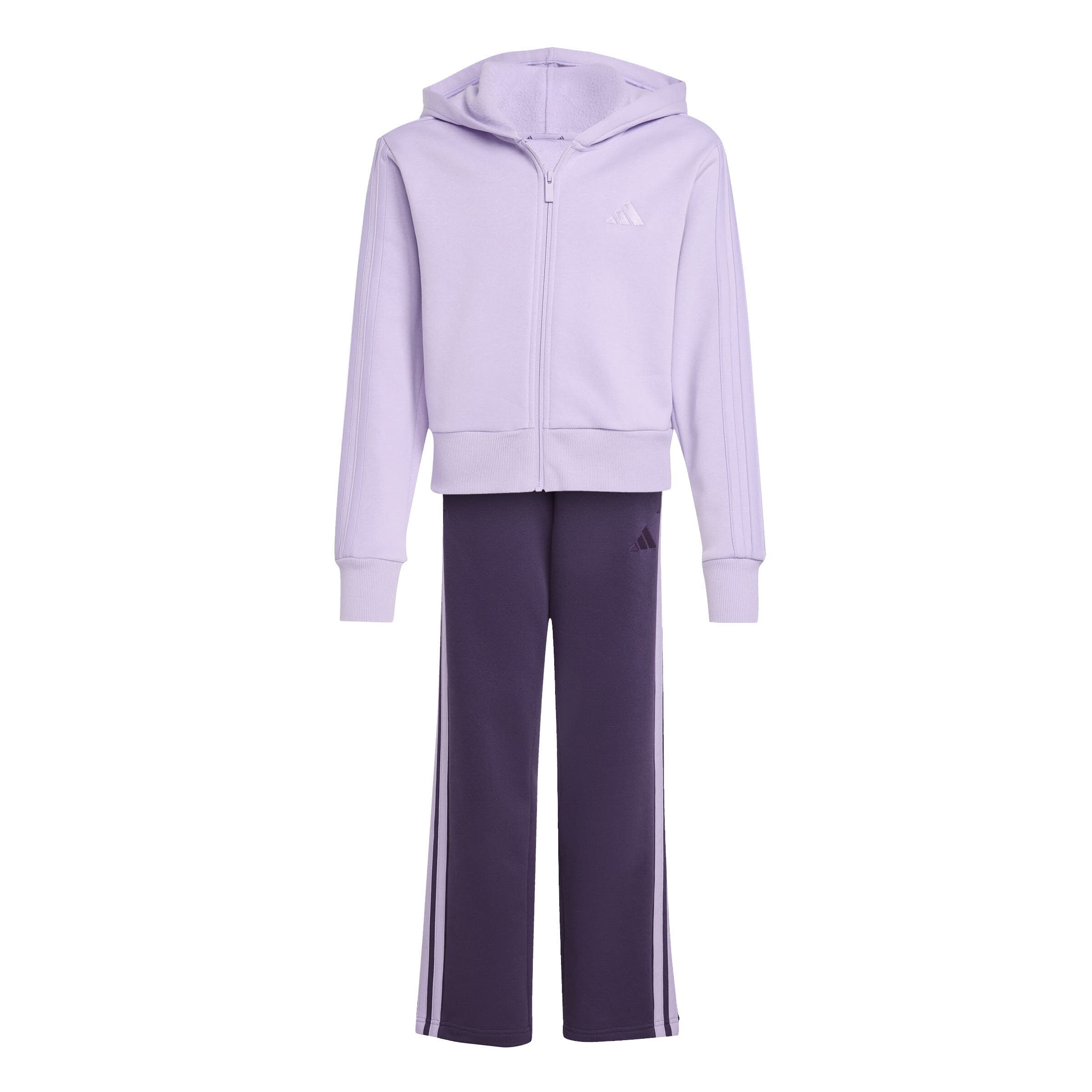 Adidas JG 3S FL TS 240 Mädchen Trainingsanzug Sportanzug lila