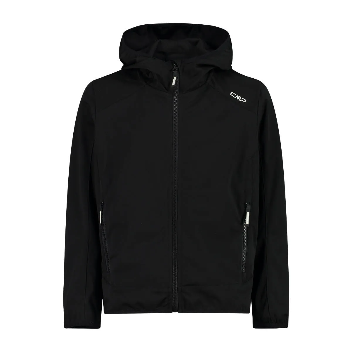 CMP KID JACKET FIX HOOD Kinder Softshelljacke Outdoorjacke schwarz