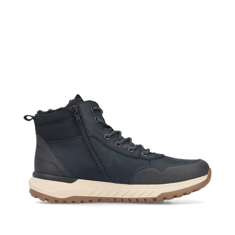 Rieker Herren Schnürstiefel Kurzstiefel pazifik/schwarz