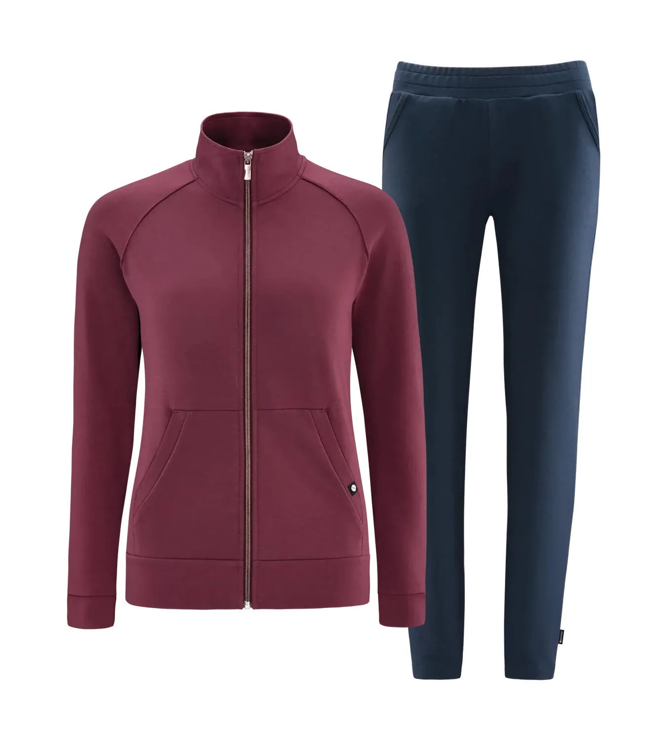 SCHNEIDER ANYAW-ANZUG Damen Trainingsanzug Kurzgröße shiraz/dunkelblau