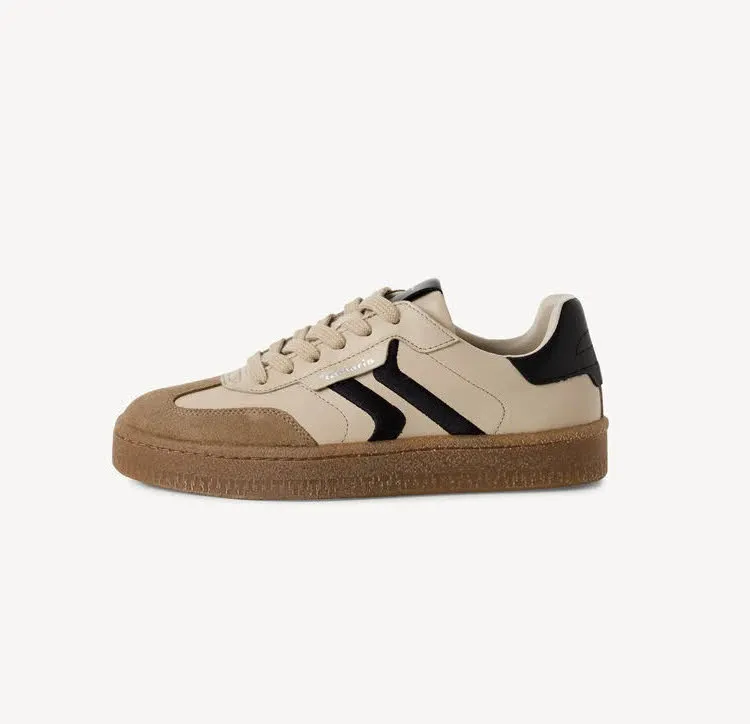 Tamaris Women Lace-up Damen Sneaker Low Halbschuhe braun beige