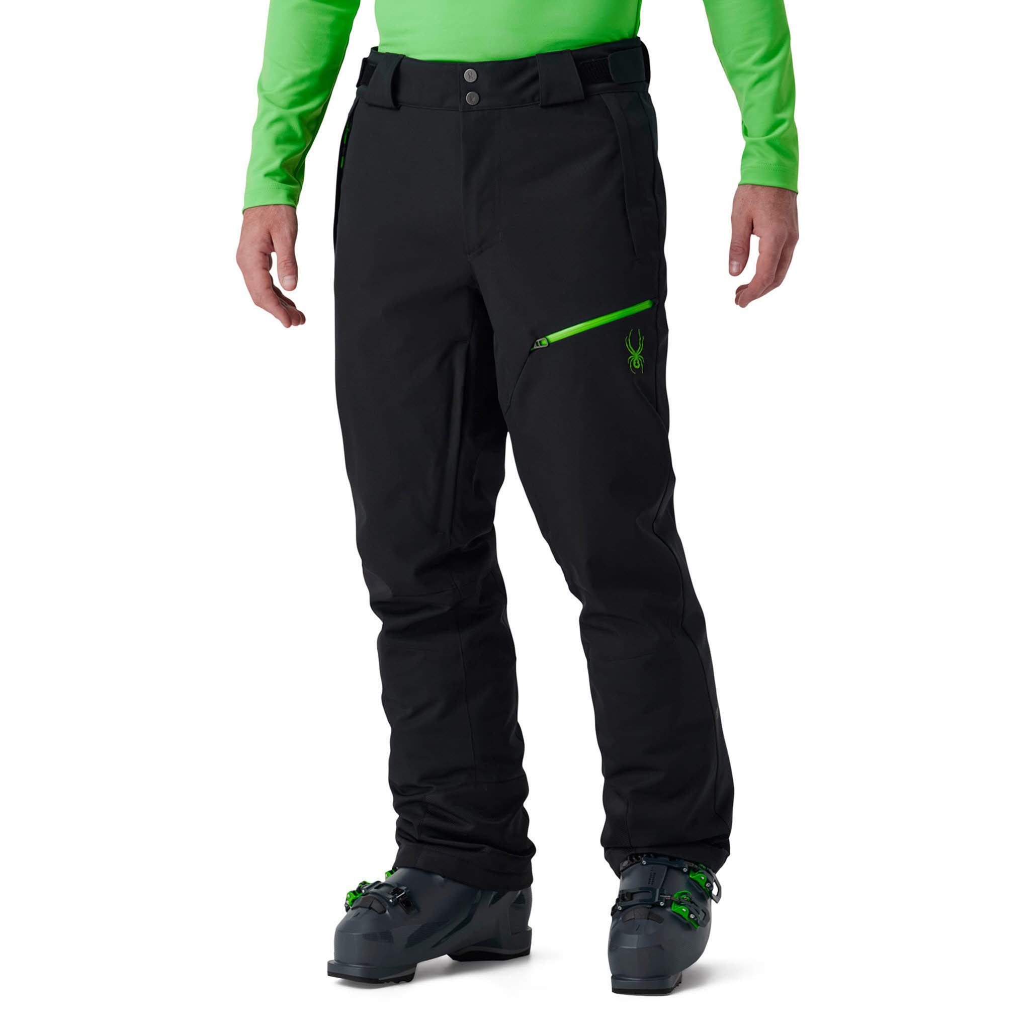 Spyder FUSE PANTS Schneehose Herren schwarz/grün