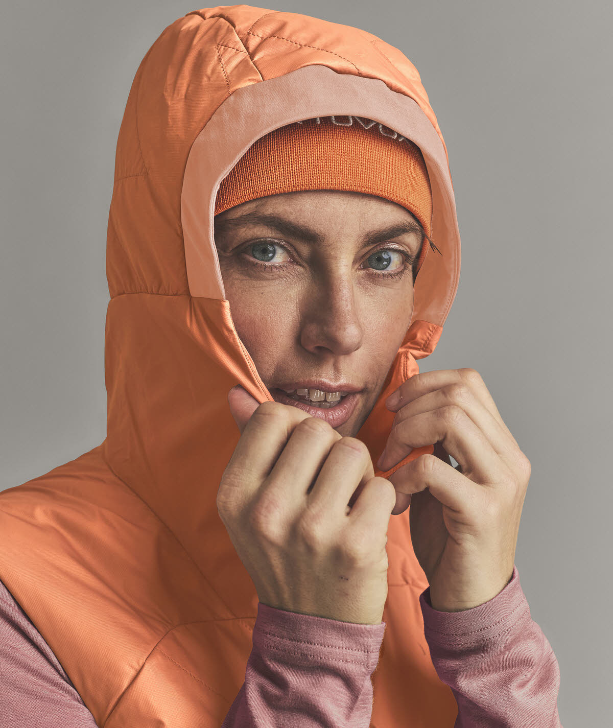 Ortovox VENET SWISSWOOL 60 VEST Damen Isolationsweste Outdoorweste orange