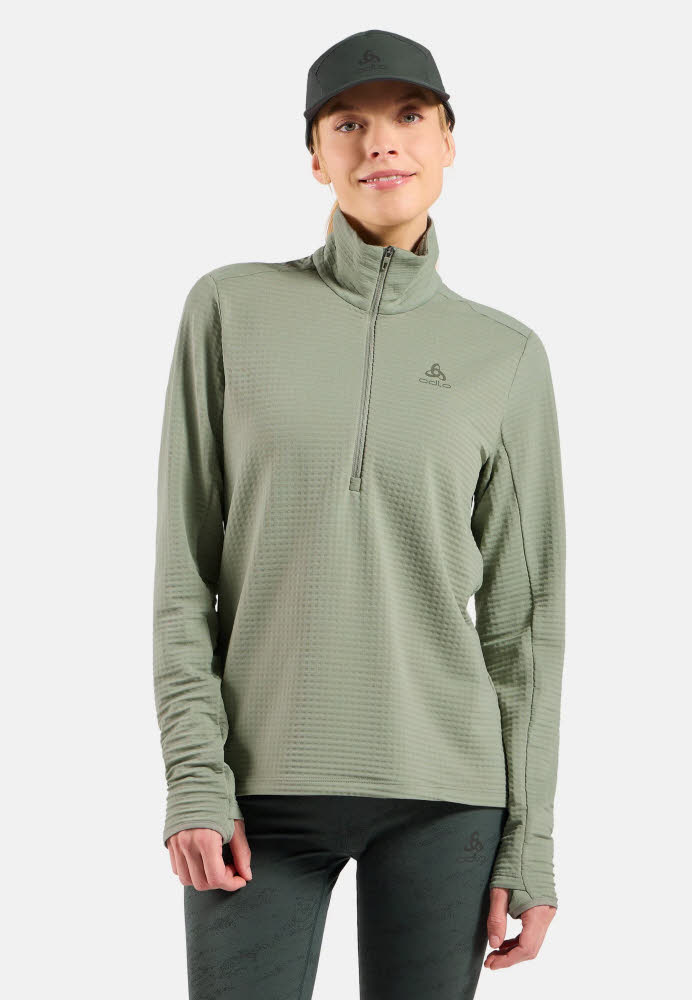 Odlo ESSENTIAL THERMAL Damen Midlayer Funktionsshirt shadow