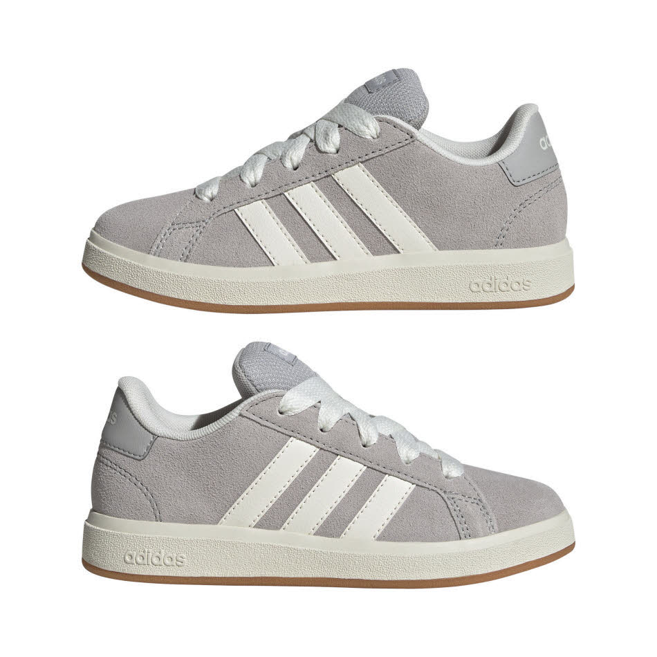 adidas Grand Court 00s Kids Schuh Kinder Sneaker grau/weiß