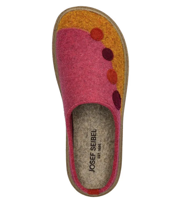 Josef Seibel Carmaux 04 Damen Hausschuhe Pantoffeln orange/multi