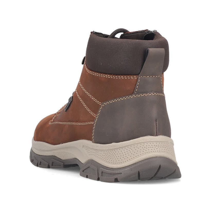 Rieker Herren Schnürstiefel Kurzstiefel braun