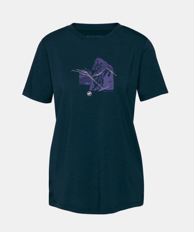 Mammut Mountain T-Shirt Women 4208m Multifunktions-T-Shirt Damen dunkelblau