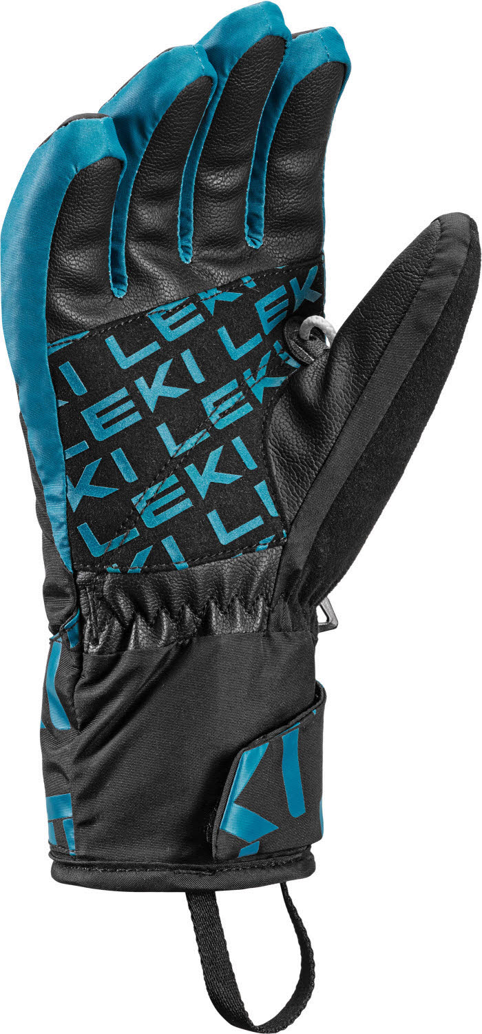 Leki Air Swtch 3D Junior Kinder Skihandschuhe Fingerlinge schwarz/blau