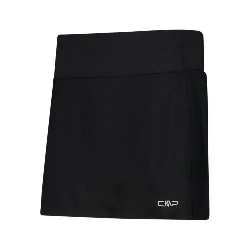 CMP Multifunktionsrock 2 in 1 Innenshorts Wanderrock Damen schwarz NEU